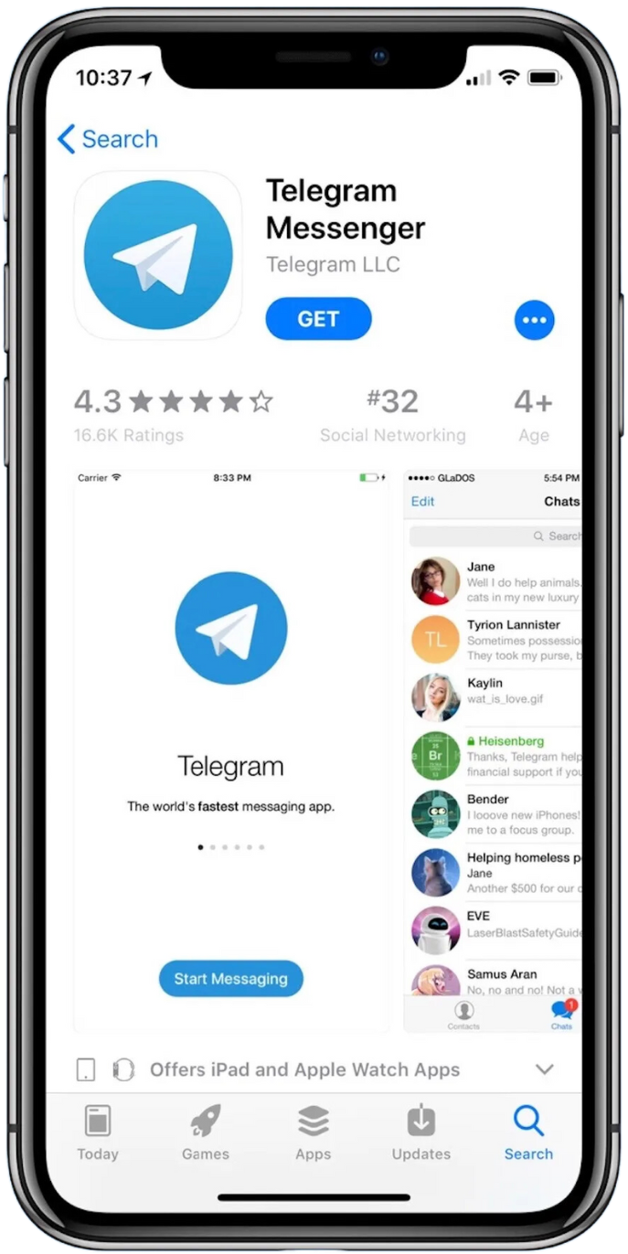Telegram Download iPhone
